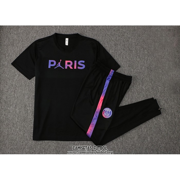 Chandal del Paris Saint-Germain Jordan Manga Corta 2021/2022 Negro
